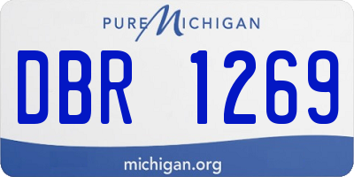MI license plate DBR1269