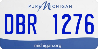 MI license plate DBR1276