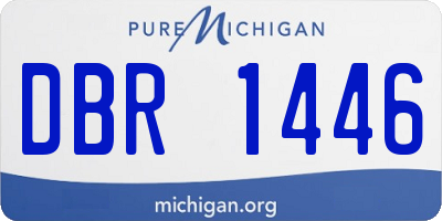 MI license plate DBR1446