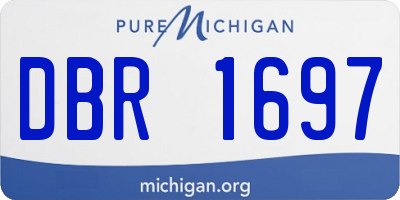 MI license plate DBR1697