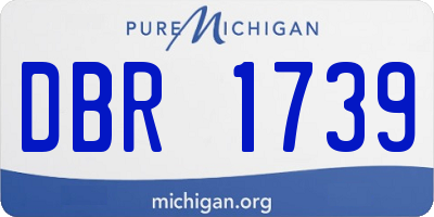 MI license plate DBR1739