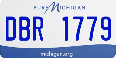 MI license plate DBR1779