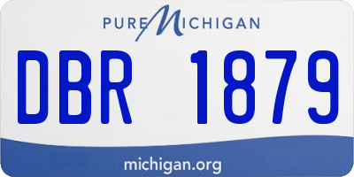 MI license plate DBR1879