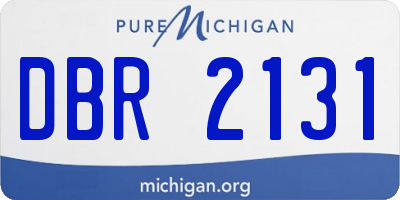 MI license plate DBR2131
