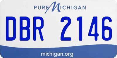 MI license plate DBR2146