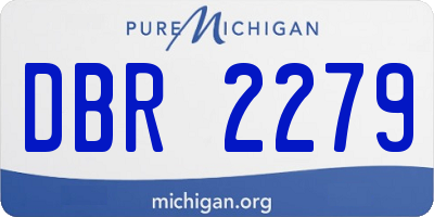 MI license plate DBR2279