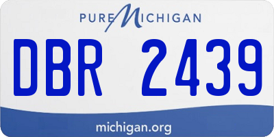 MI license plate DBR2439