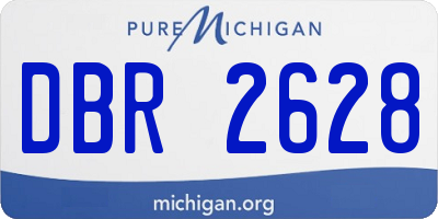 MI license plate DBR2628
