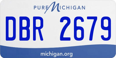 MI license plate DBR2679