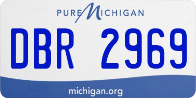 MI license plate DBR2969