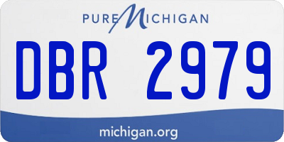 MI license plate DBR2979