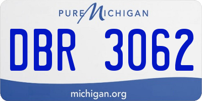 MI license plate DBR3062