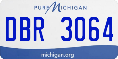 MI license plate DBR3064
