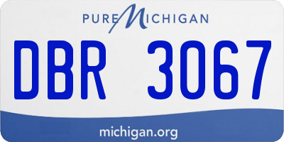 MI license plate DBR3067