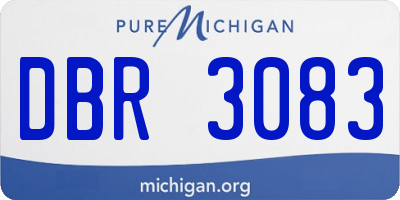 MI license plate DBR3083