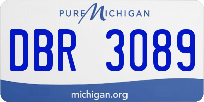 MI license plate DBR3089