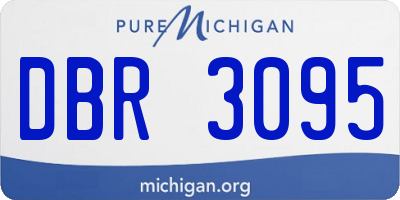 MI license plate DBR3095
