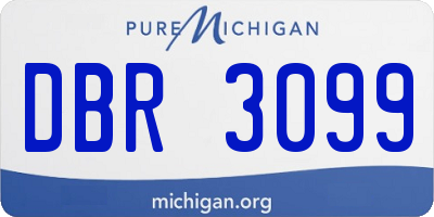 MI license plate DBR3099
