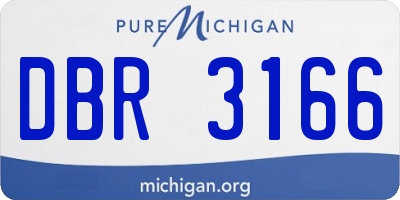 MI license plate DBR3166