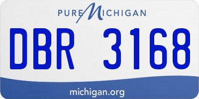 MI license plate DBR3168