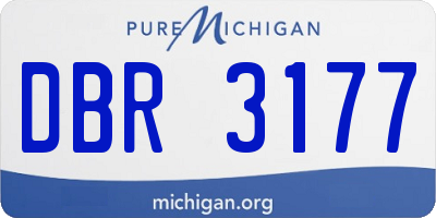 MI license plate DBR3177