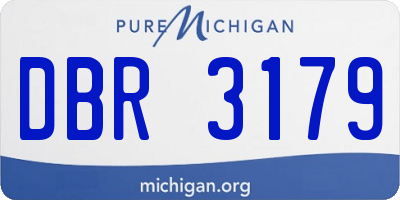 MI license plate DBR3179