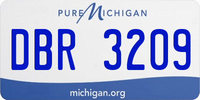MI license plate DBR3209