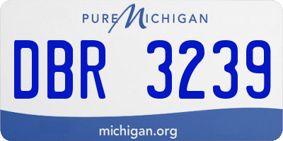 MI license plate DBR3239