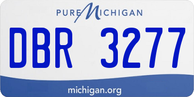 MI license plate DBR3277
