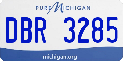 MI license plate DBR3285