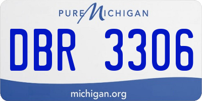 MI license plate DBR3306