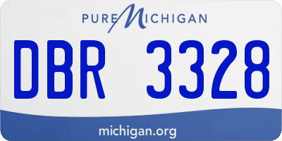 MI license plate DBR3328