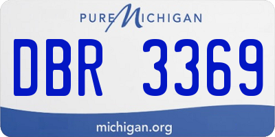 MI license plate DBR3369