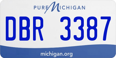 MI license plate DBR3387