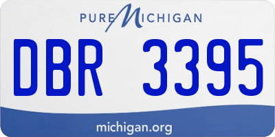MI license plate DBR3395