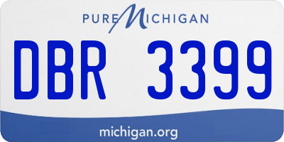 MI license plate DBR3399