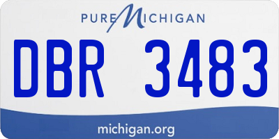 MI license plate DBR3483
