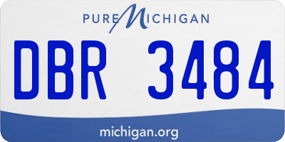 MI license plate DBR3484