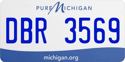 MI license plate DBR3569