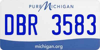 MI license plate DBR3583