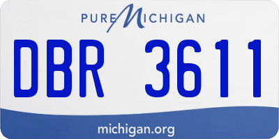 MI license plate DBR3611