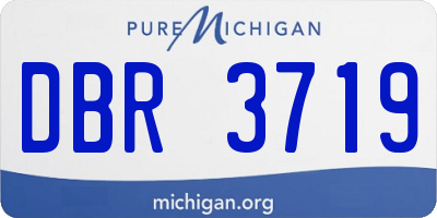 MI license plate DBR3719
