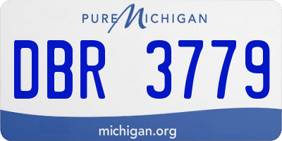 MI license plate DBR3779