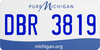 MI license plate DBR3819