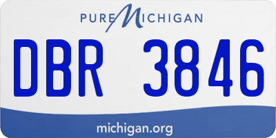 MI license plate DBR3846