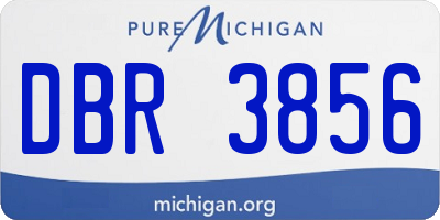 MI license plate DBR3856