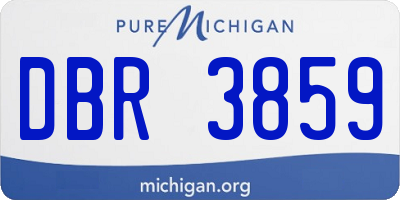 MI license plate DBR3859