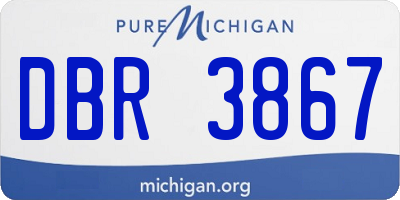 MI license plate DBR3867