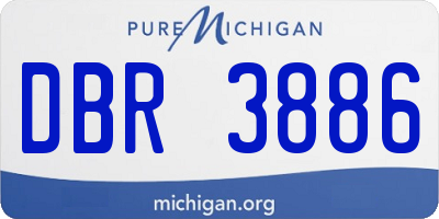MI license plate DBR3886