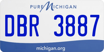 MI license plate DBR3887